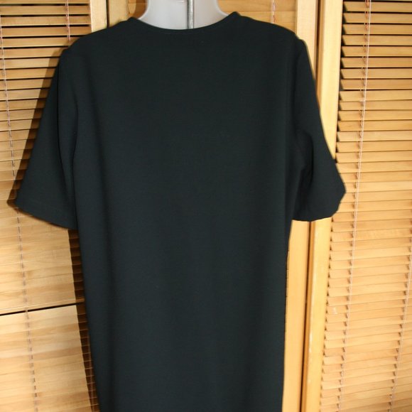 Karen Kane Black Dress w/Drop V Neck with Eyelets and Lace Up Size M - Picture 2 of 10